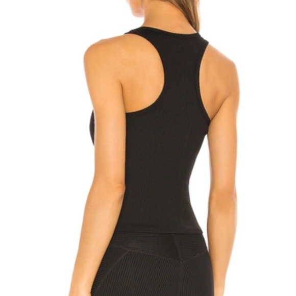 Year of Ours | Women's Navy Ribbed Tank Top - Picture 2 of 10